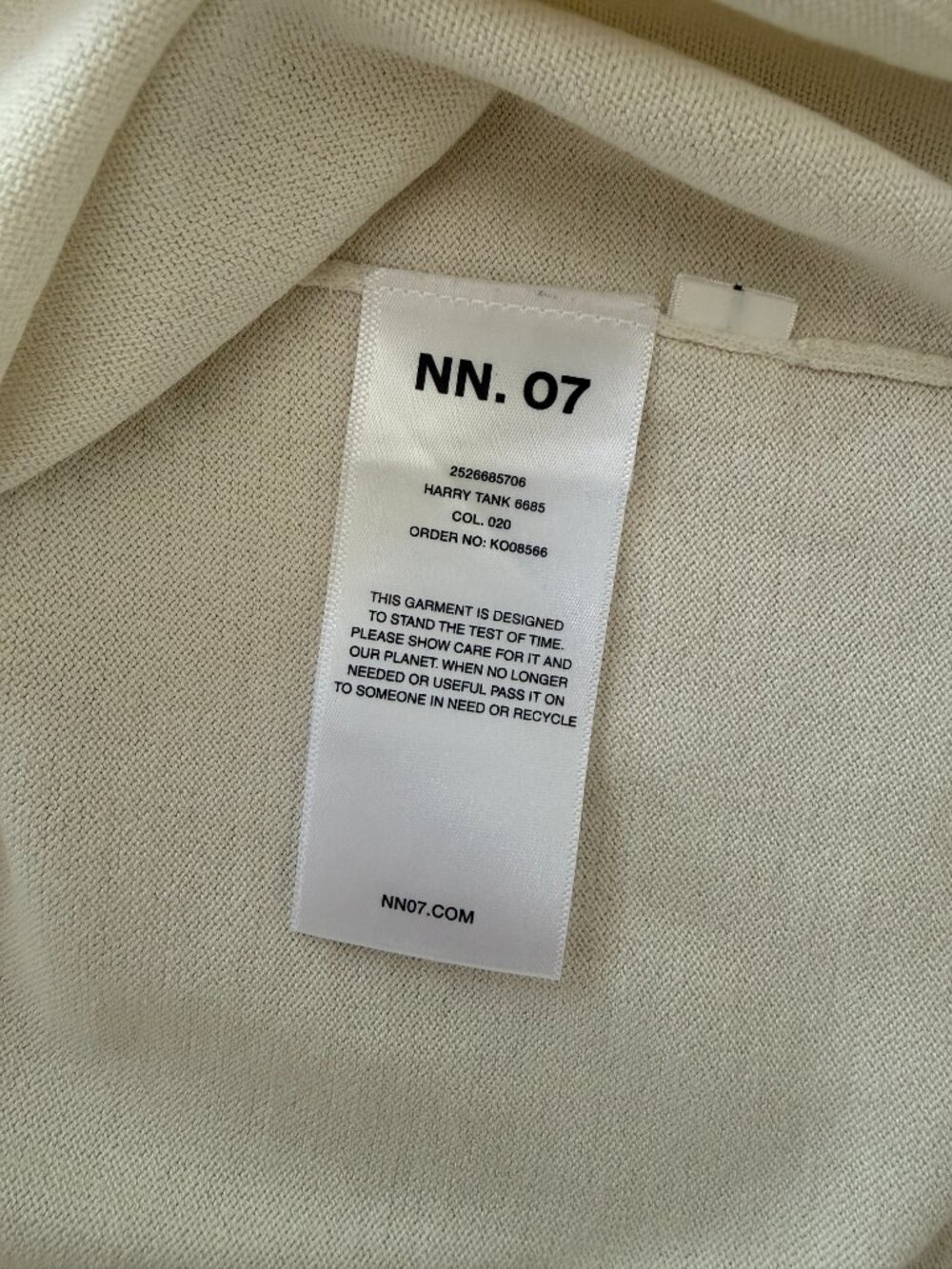 NN.07 Harry Lightweight Tank top - Size M - Picture 3 of 5